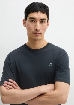 T-Shirt regular garment-dyed aus reiner Bio-Baumwolle