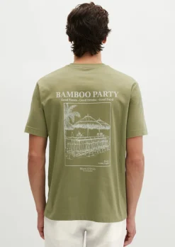 T-Shirt regular mit sommerlichem Rückenprint
