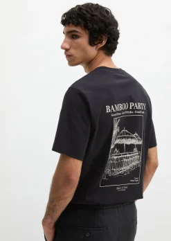 T-Shirt regular mit sommerlichem Rückenprint