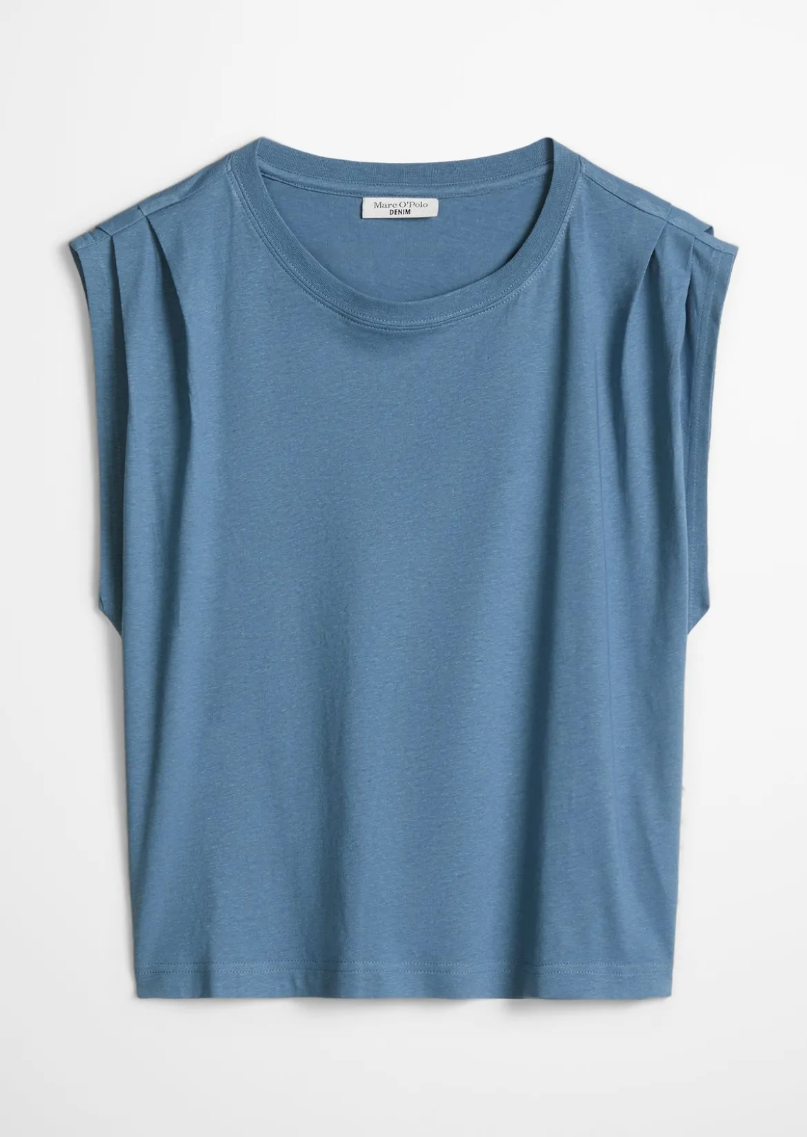 T-Shirt relaxed aus Baumwolle-Leinen-Mix
