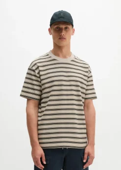 T-Shirt relaxed aus Bio-Baumwolle und Leinen