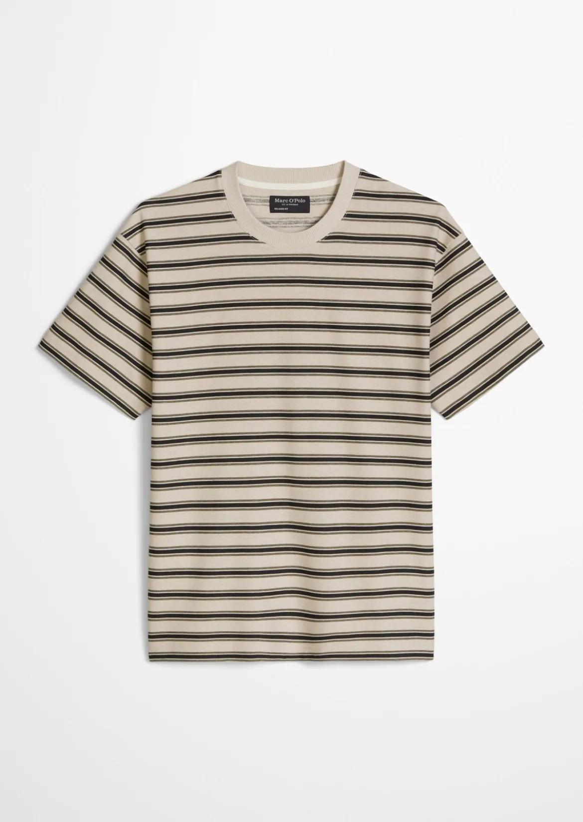 T-Shirt relaxed aus Bio-Baumwolle und Leinen