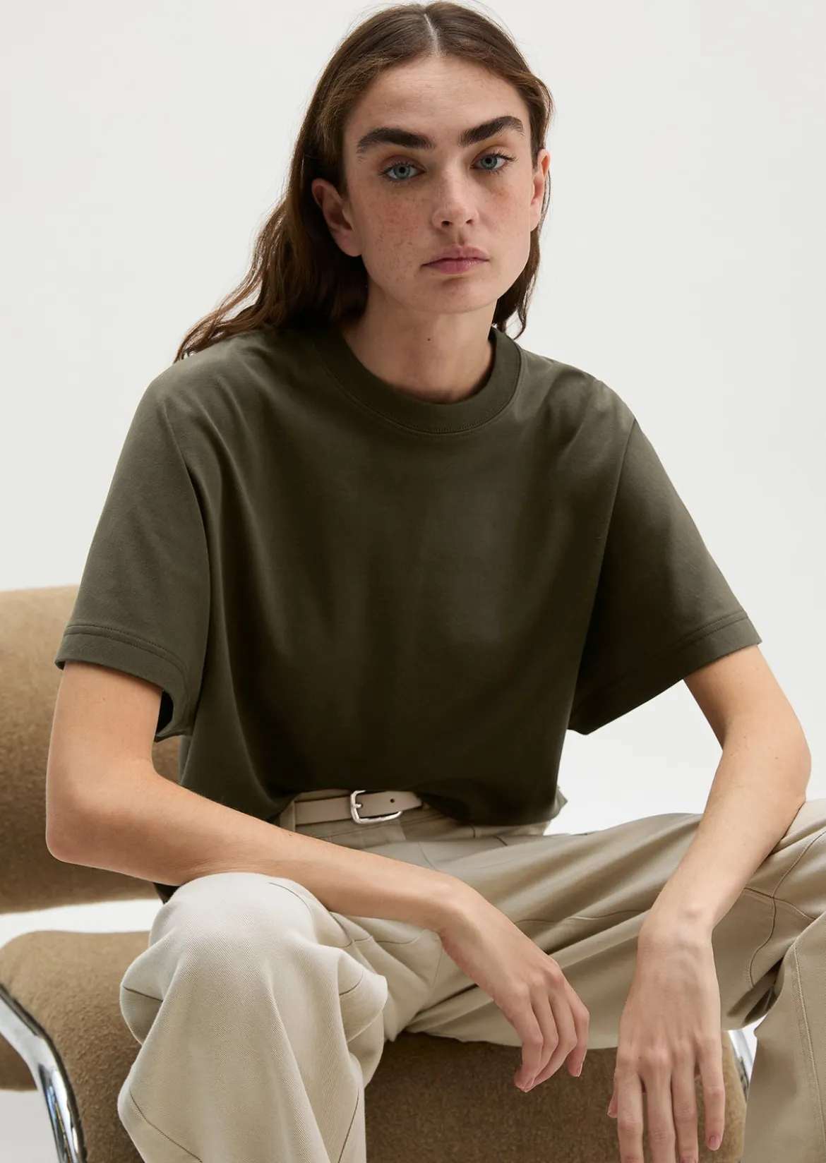 T-Shirt relaxed aus Interlock-Jersey