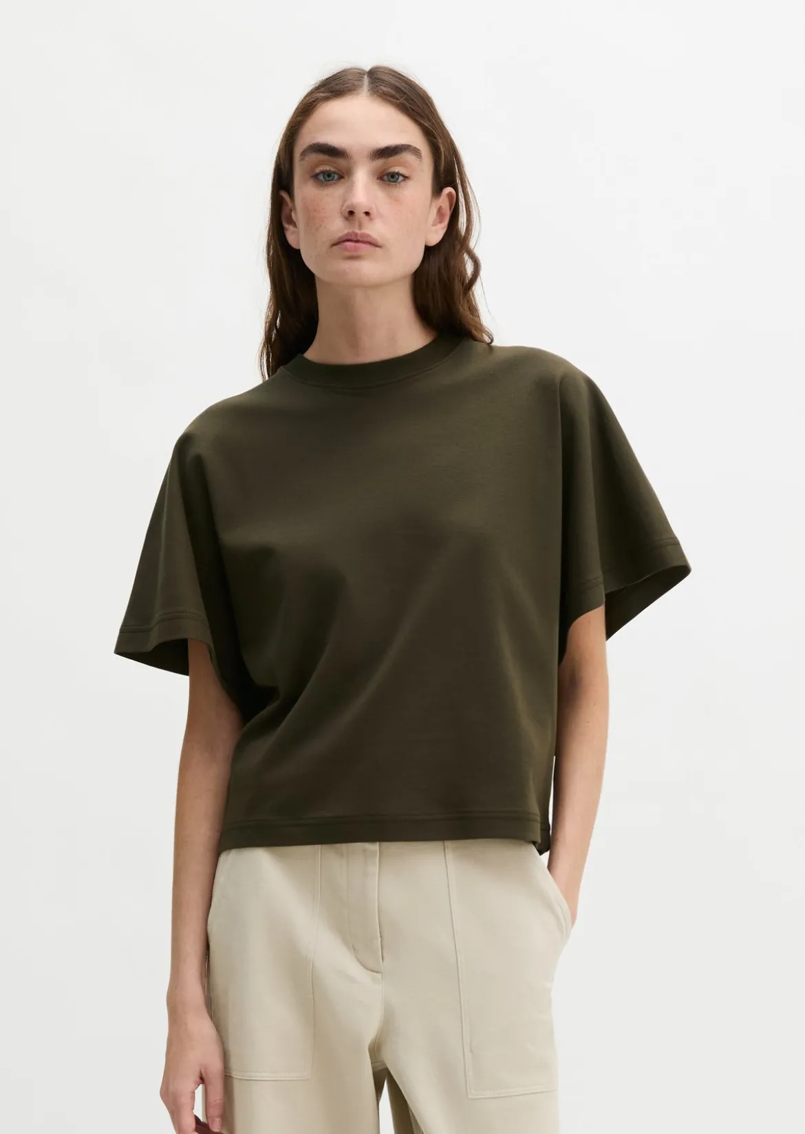 T-Shirt relaxed aus Interlock-Jersey