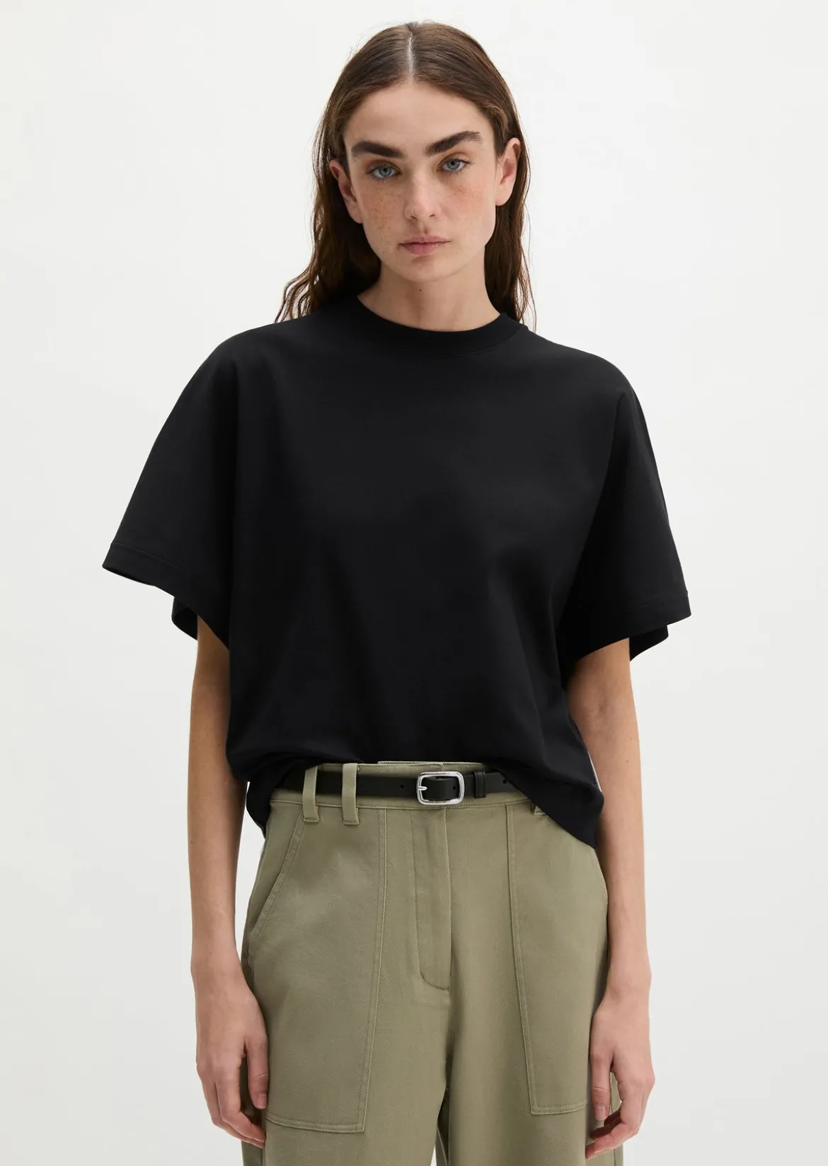 T-Shirt relaxed aus Interlock-Jersey