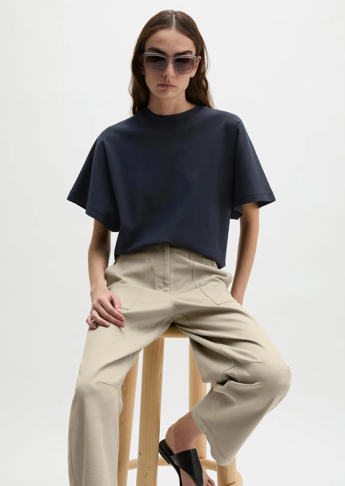 T-Shirt relaxed aus Interlock-Jersey