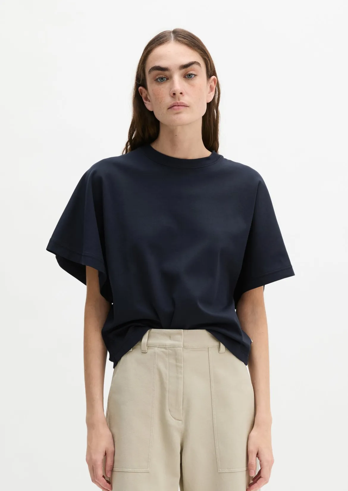 T-Shirt relaxed aus Interlock-Jersey