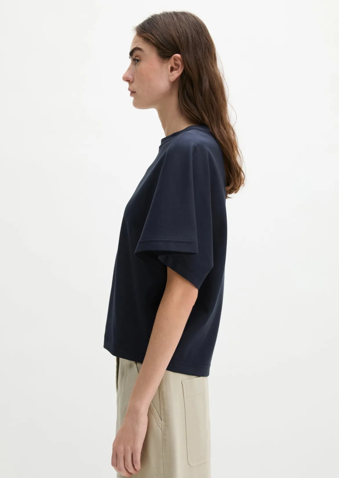 T-Shirt relaxed aus Interlock-Jersey