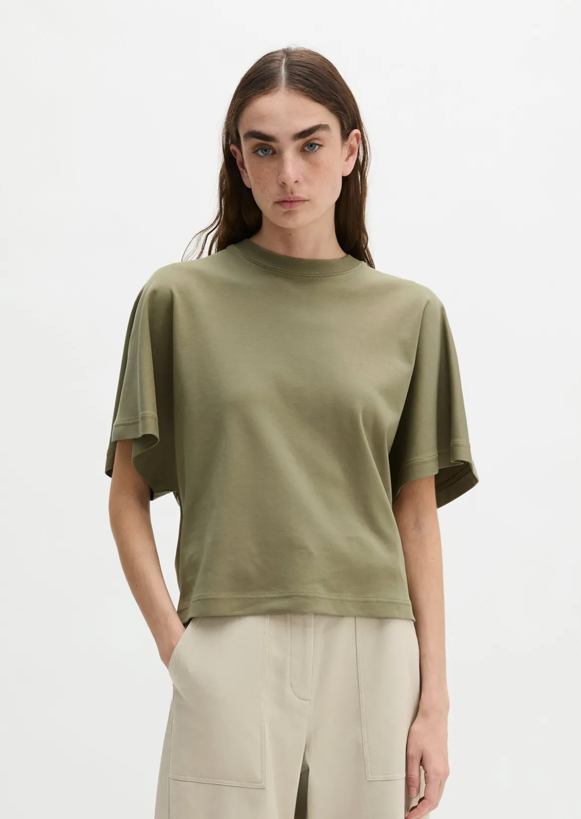 T-Shirt relaxed aus Interlock-Jersey
