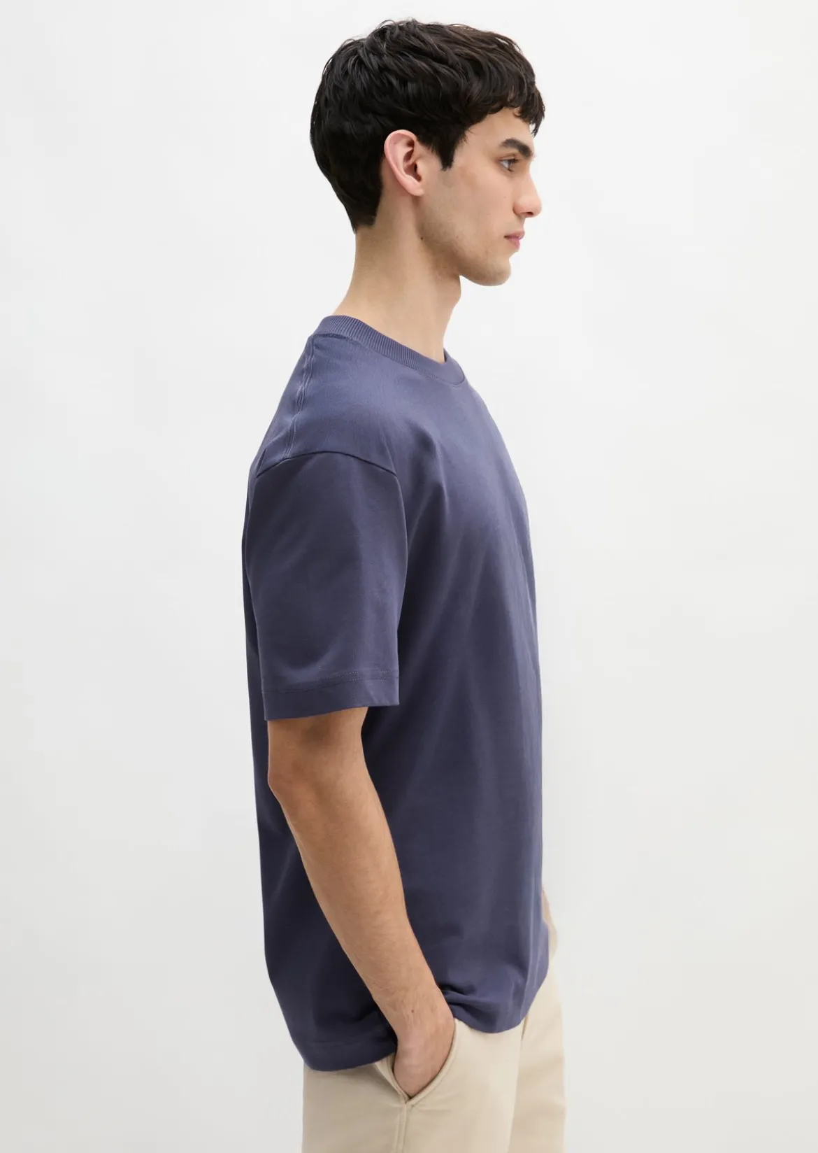 T-Shirt relaxed aus schwerem Bio-Baumwoll-Jersey