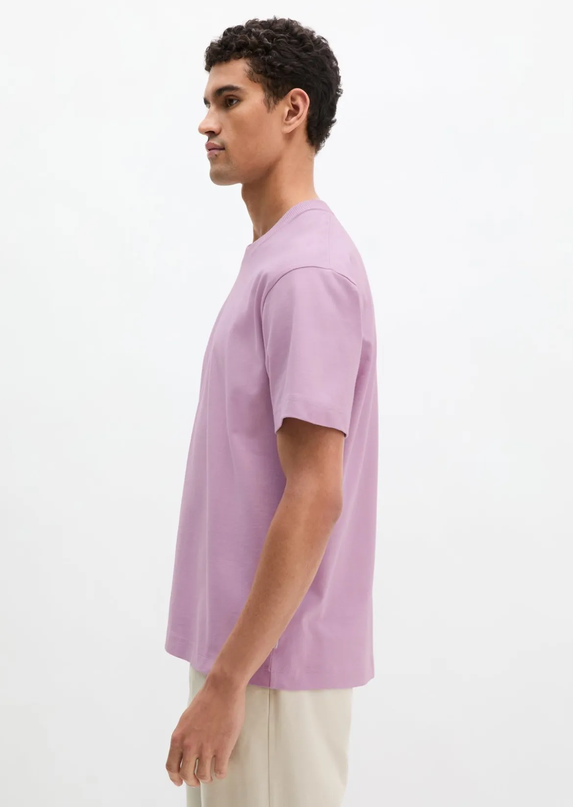T-Shirt relaxed aus schwerem Bio-Baumwoll-Jersey