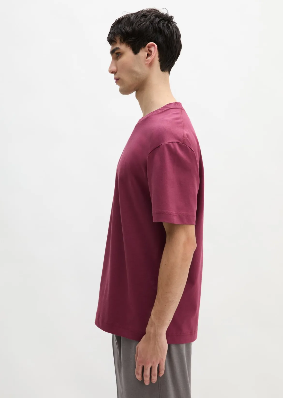 T-Shirt relaxed aus schwerem Bio-Baumwoll-Jersey