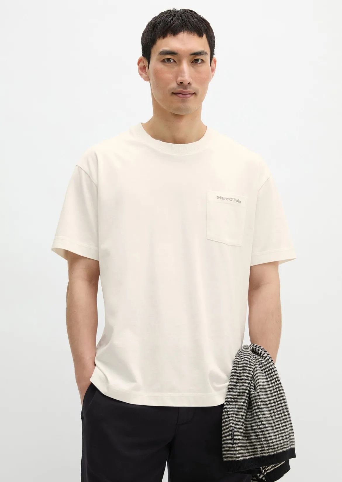 T-Shirt relaxed aus schwerem Bio-Baumwoll-Jersey