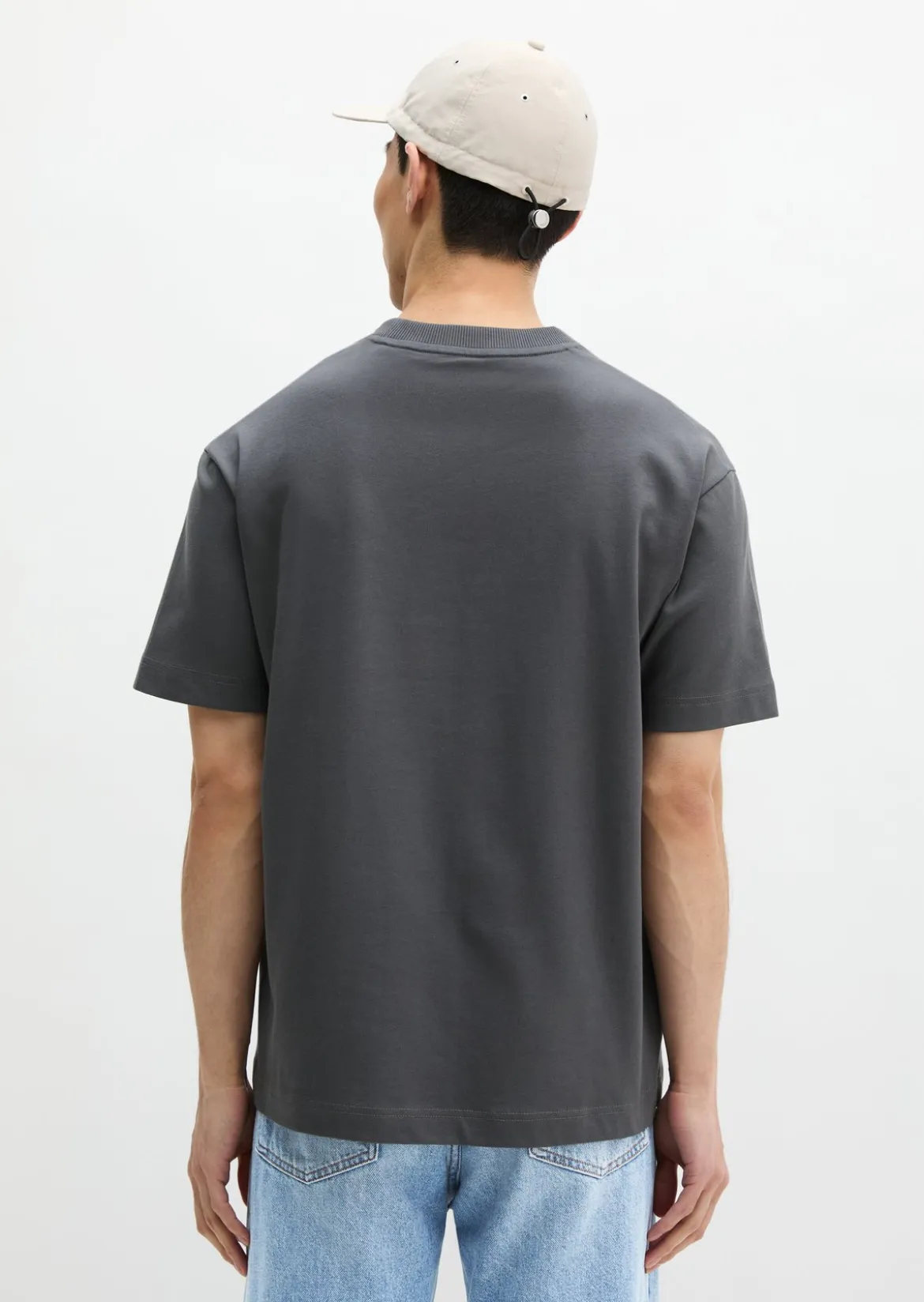 T-Shirt relaxed aus schwerem Bio-Baumwoll-Jersey