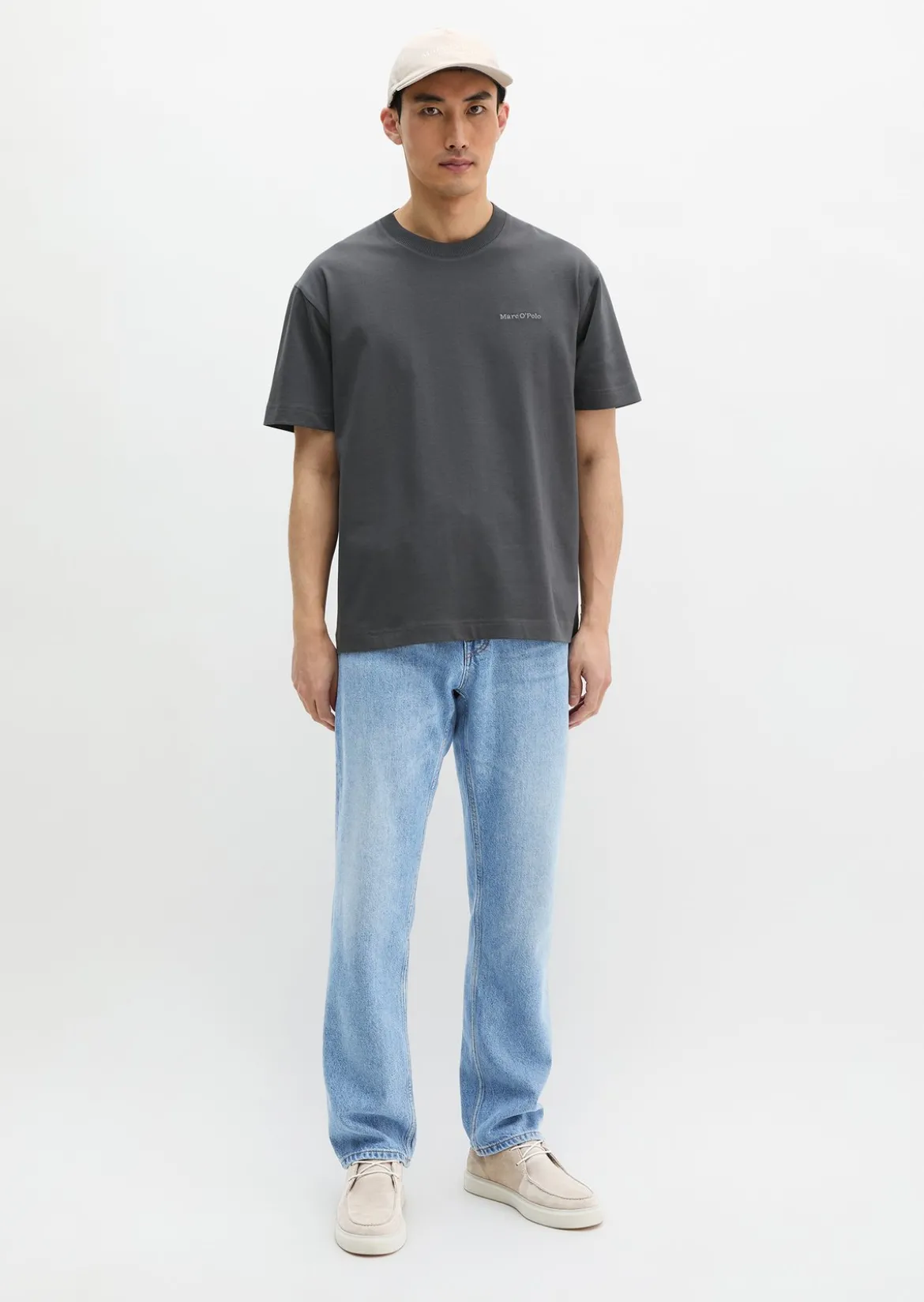 T-Shirt relaxed aus schwerem Bio-Baumwoll-Jersey