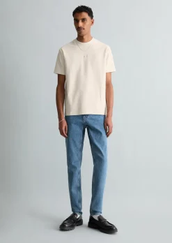T-Shirt relaxed aus schwerem Bio-Baumwoll-Jersey