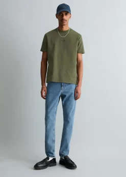 T-Shirt relaxed aus schwerem Bio-Baumwoll-Jersey