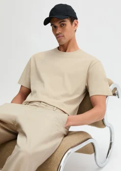 T-Shirt relaxed aus schwerem Bio-Baumwoll-Jersey