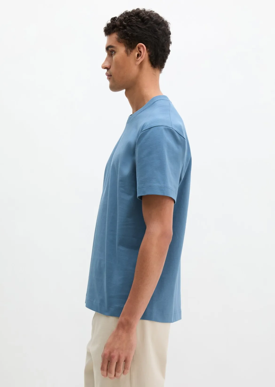 T-Shirt relaxed aus schwerem Bio-Baumwoll-Jersey