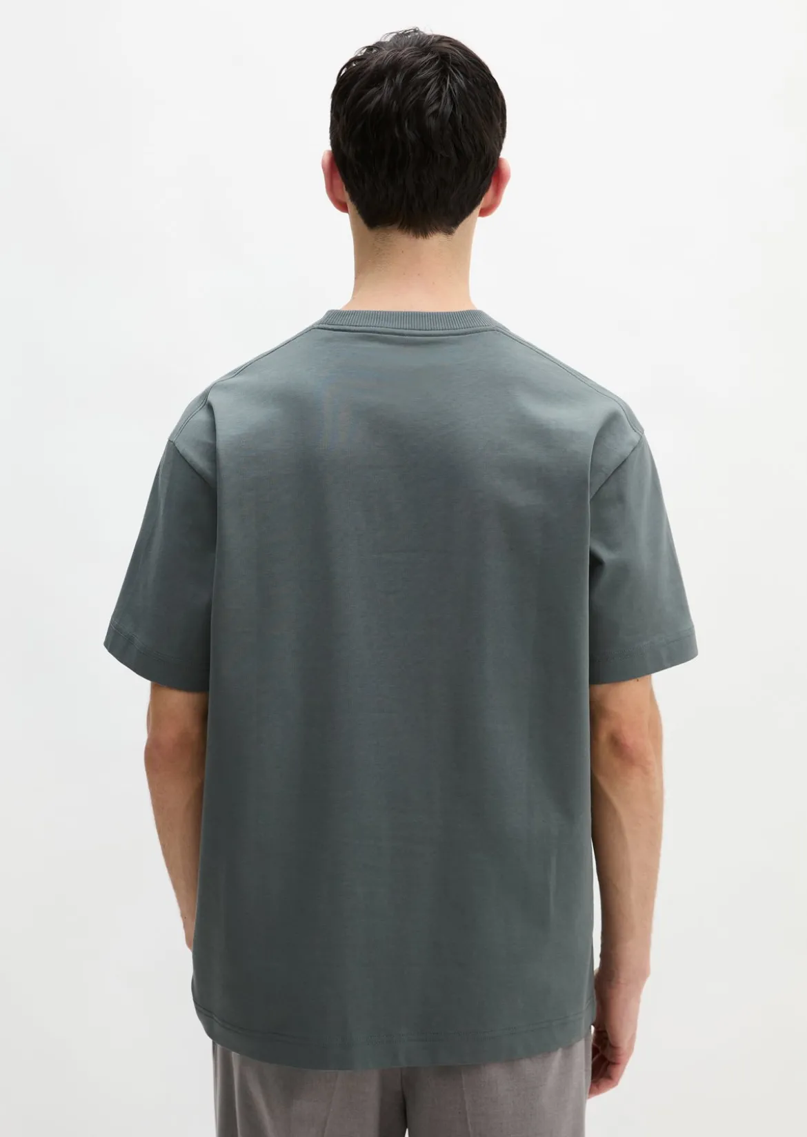 T-Shirt relaxed aus schwerem Bio-Baumwoll-Jersey