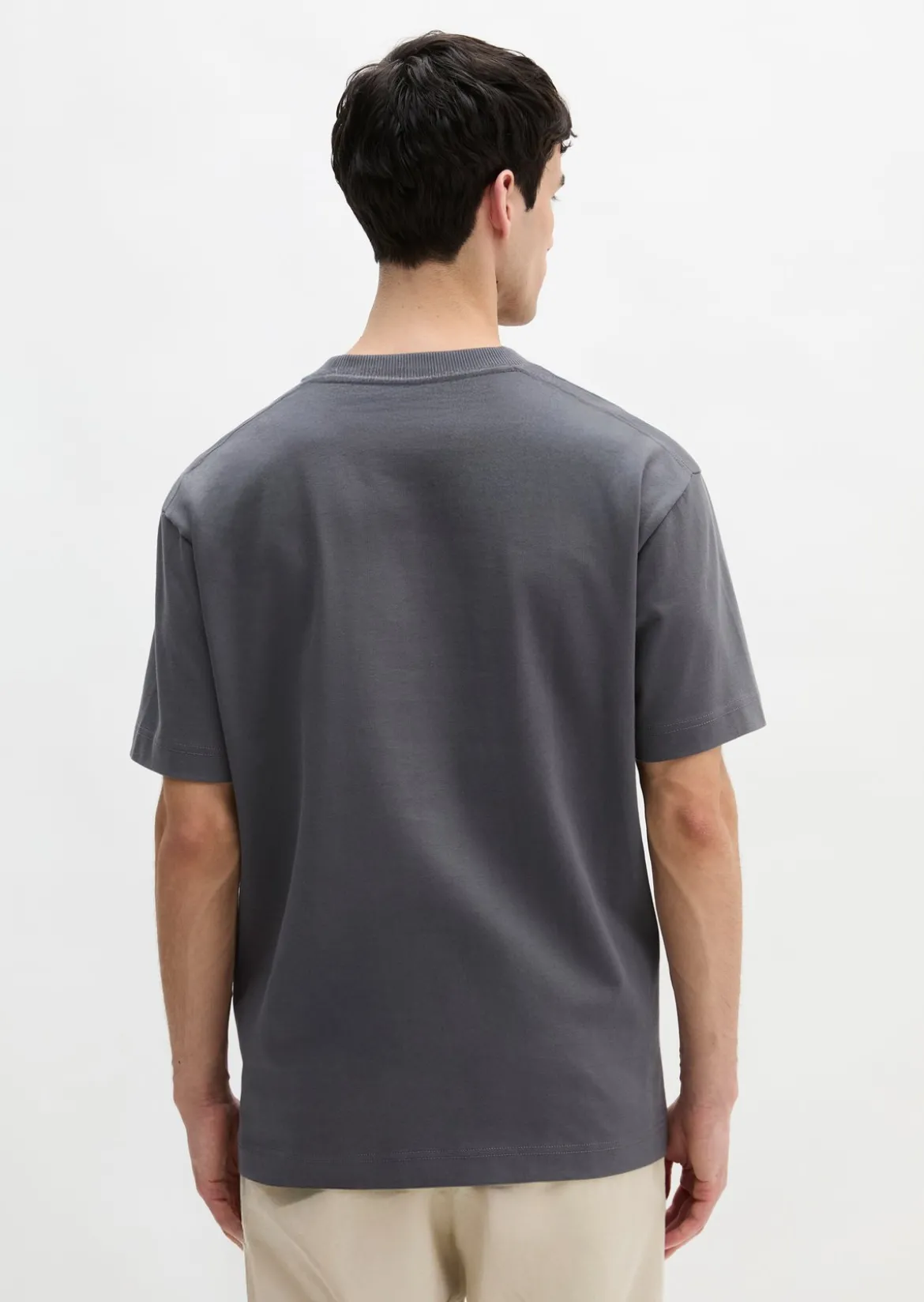 T-Shirt relaxed aus schwerem Bio-Baumwoll-Jersey