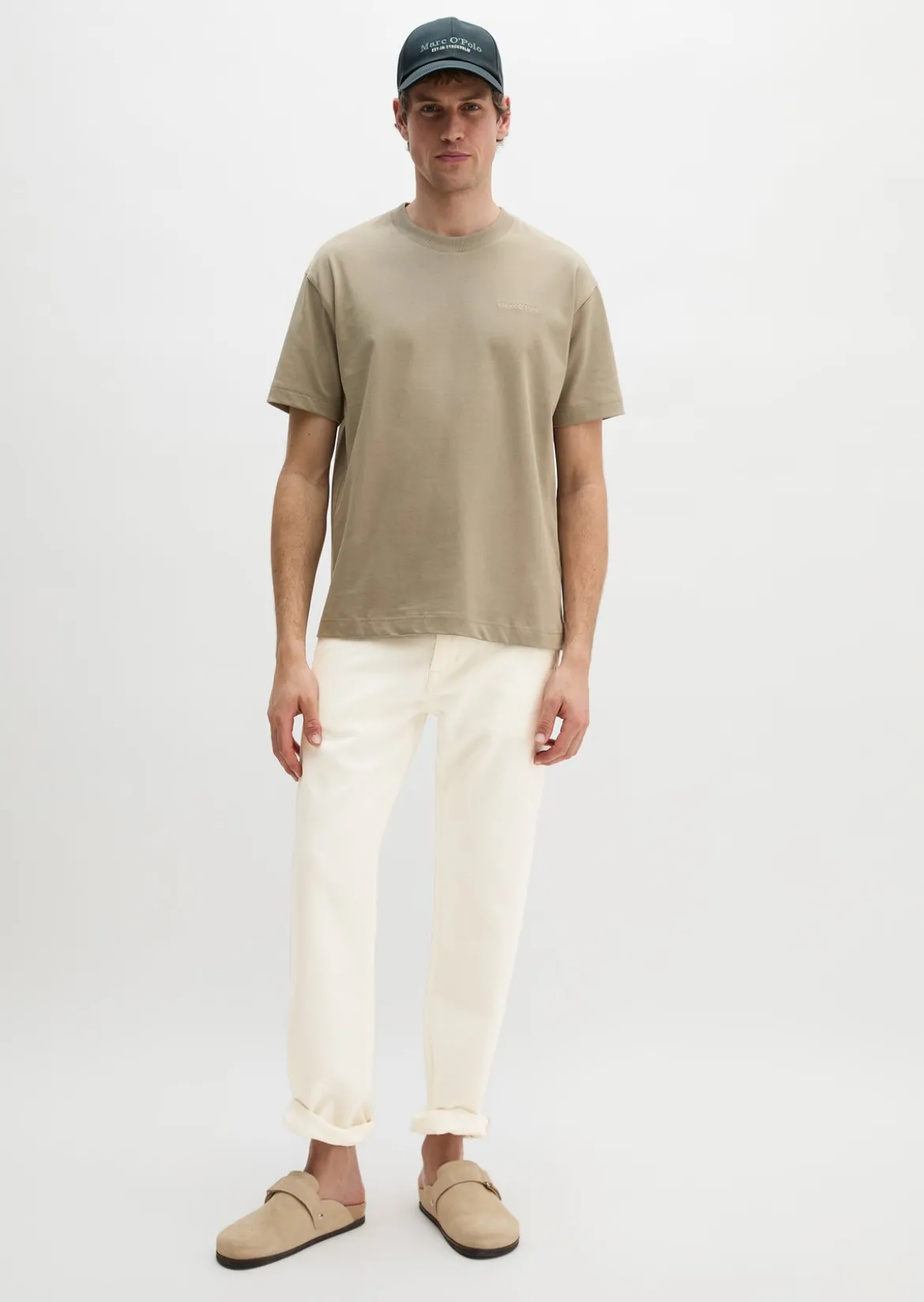 T-Shirt relaxed aus schwerem Bio-Baumwoll-Jersey
