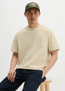 T-Shirt relaxed aus schwerem Bio-Baumwoll-Jersey