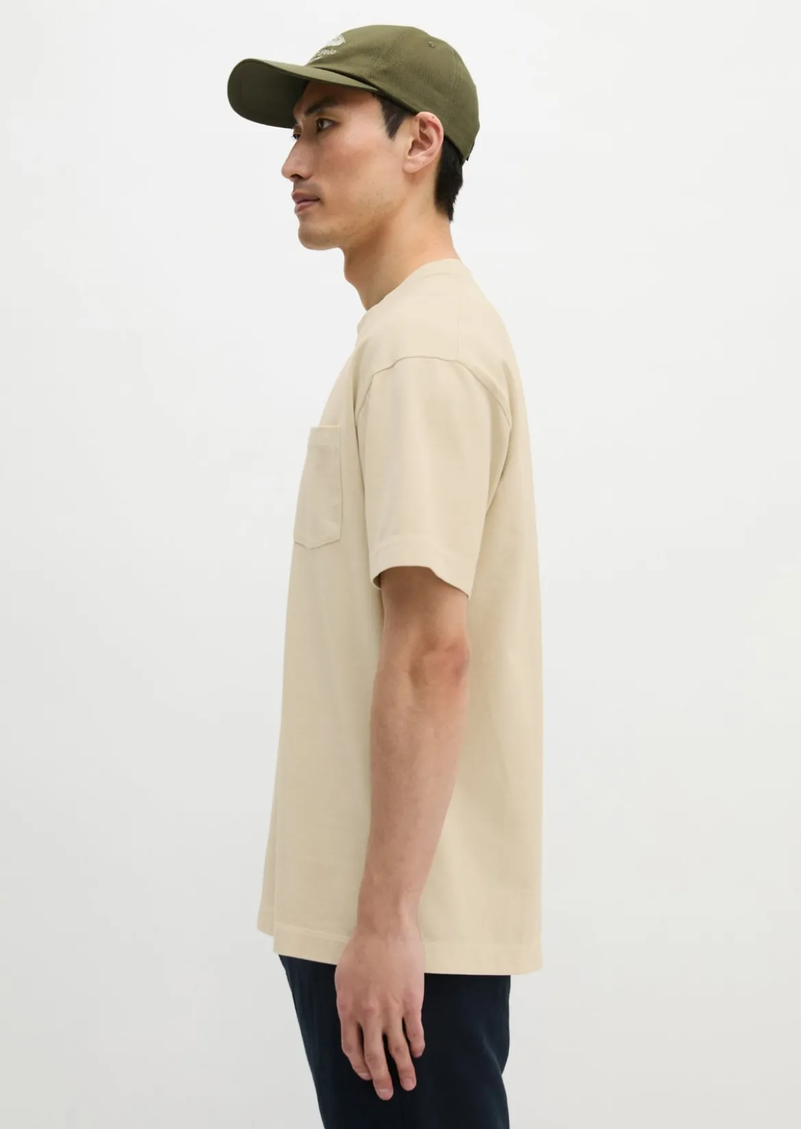 T-Shirt relaxed aus schwerem Bio-Baumwoll-Jersey