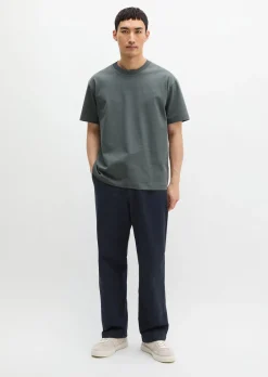 T-Shirt relaxed aus schwerem Bio-Baumwoll-Jersey