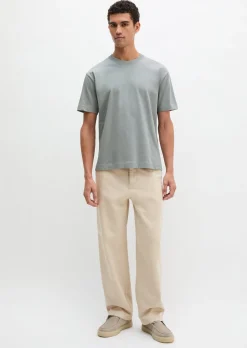 T-Shirt relaxed aus schwerem Bio-Baumwoll-Jersey