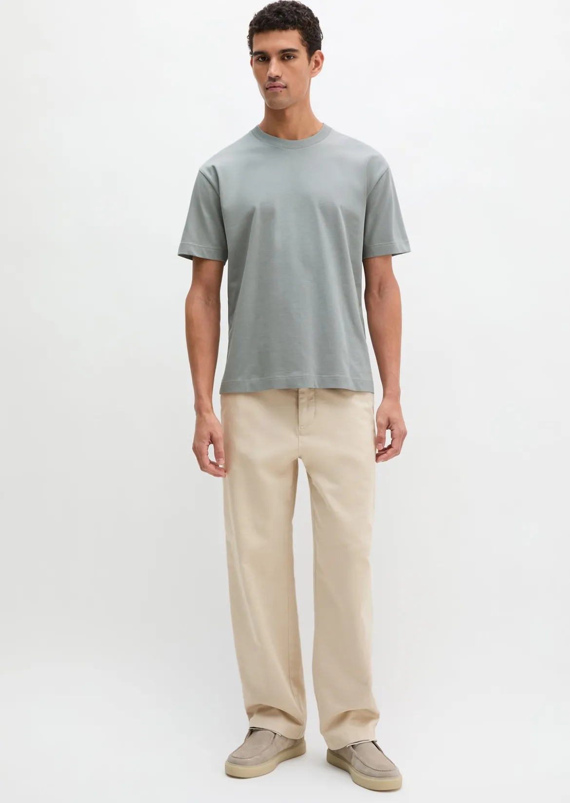 T-Shirt relaxed aus schwerem Bio-Baumwoll-Jersey