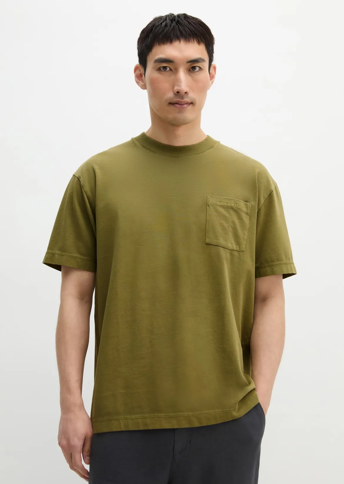T-Shirt relaxed aus schwerem Bio-Baumwoll-Jersey
