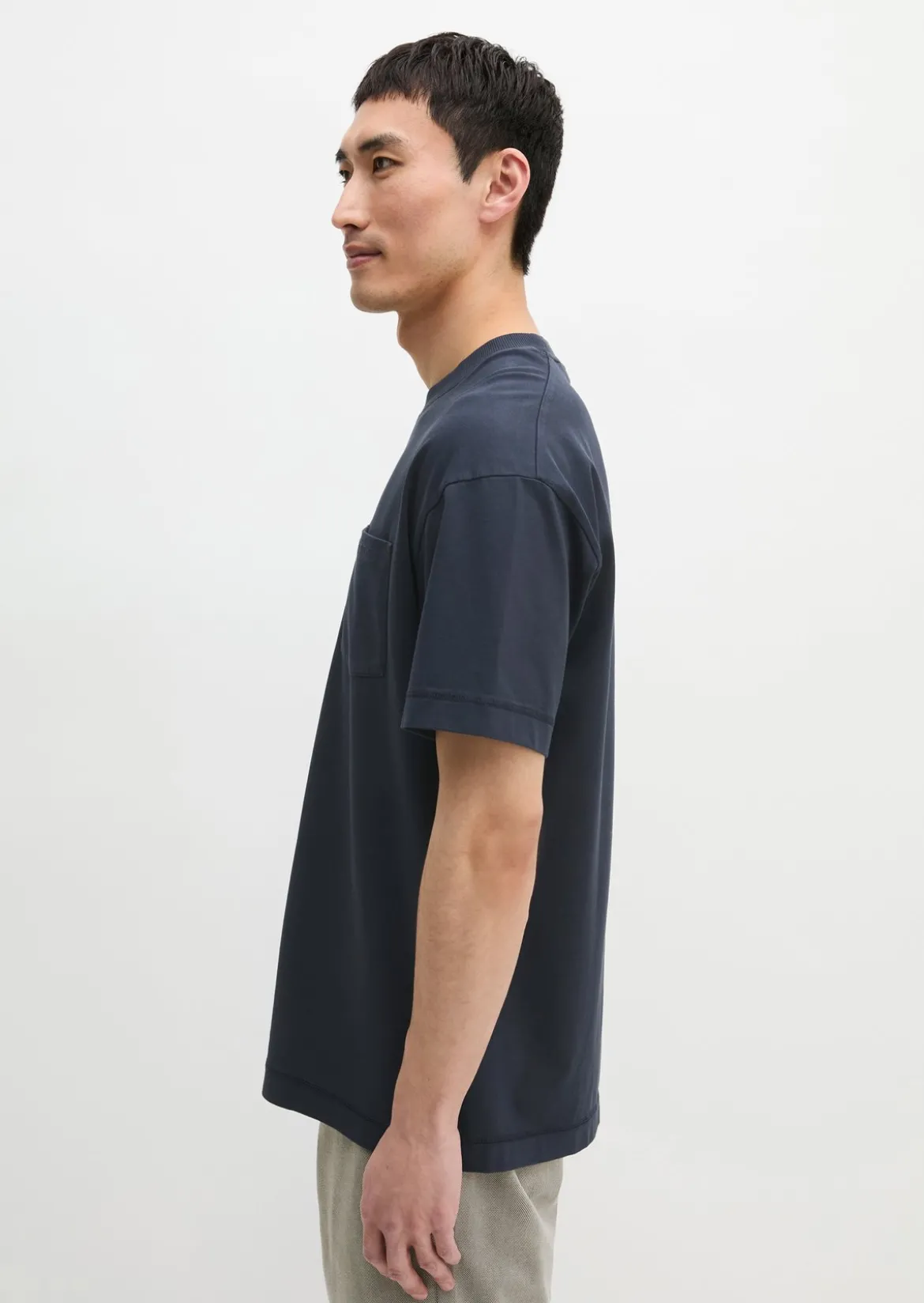 T-Shirt relaxed aus schwerem Bio-Baumwoll-Jersey