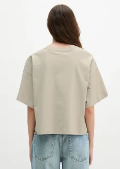 T-Shirt relaxed aus weichem Single Jersey