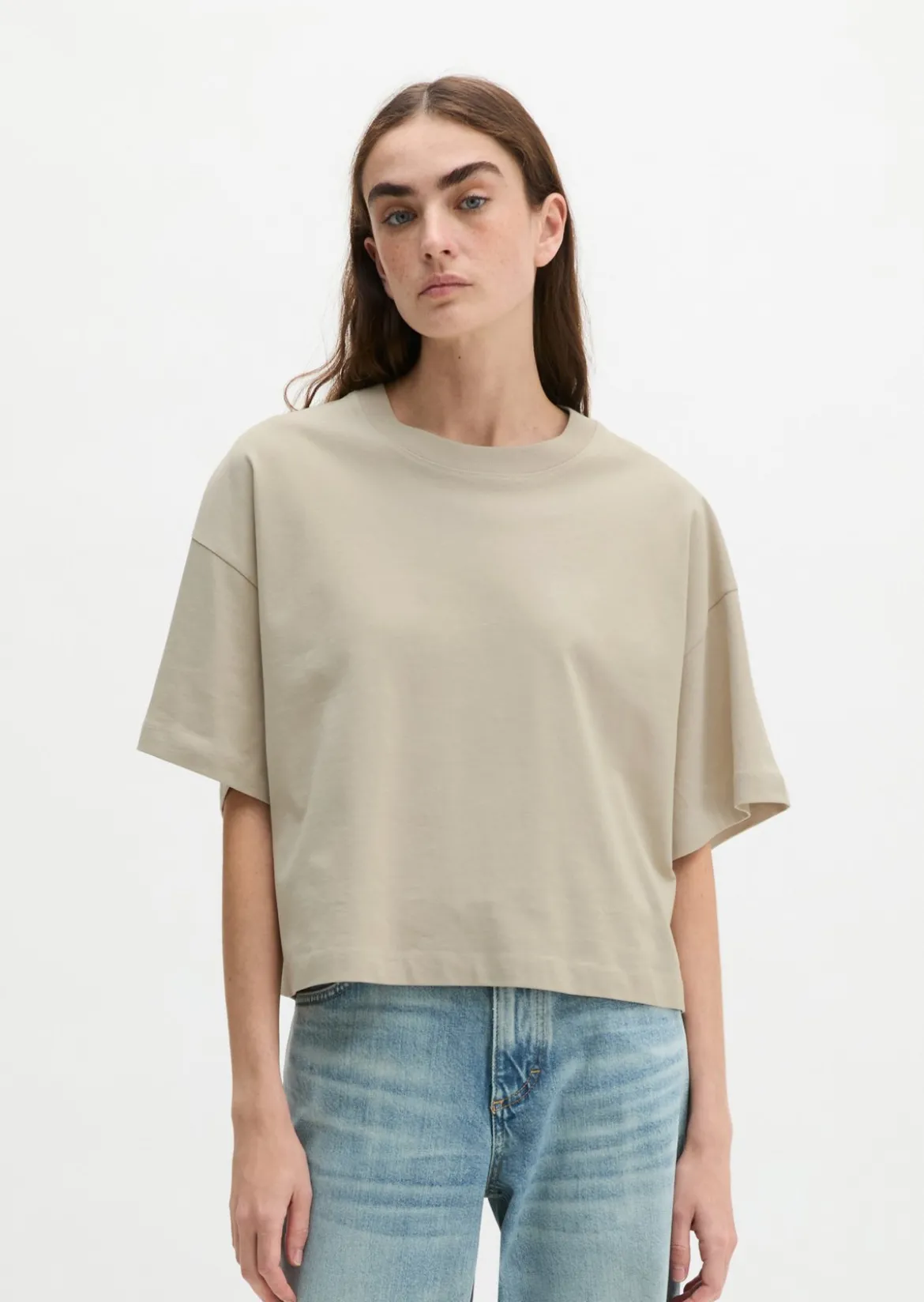 T-Shirt relaxed aus weichem Single Jersey