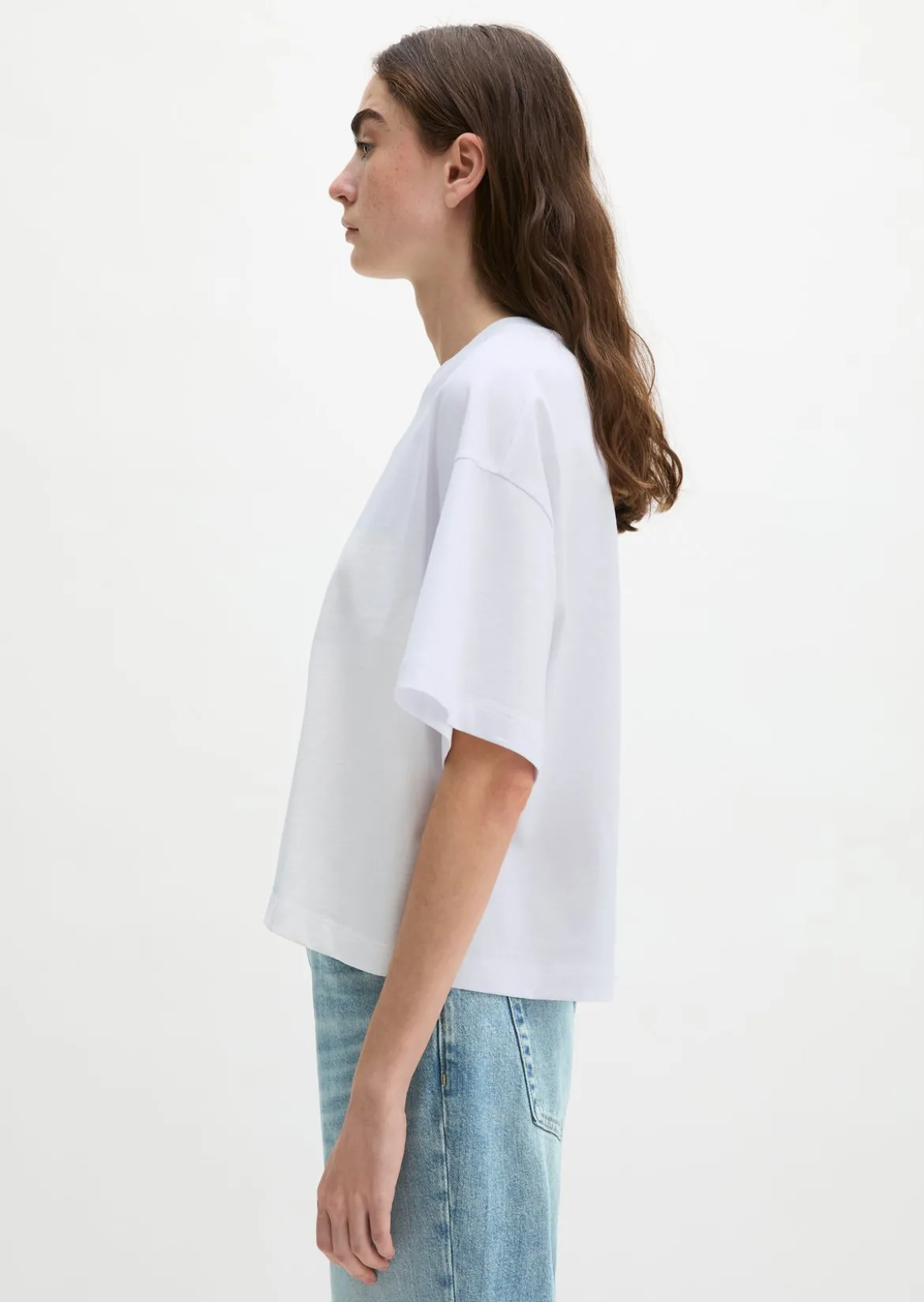 T-Shirt relaxed aus weichem Single Jersey