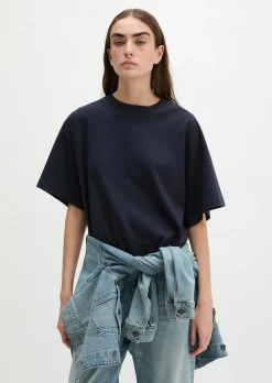 T-Shirt relaxed aus weichem Single Jersey
