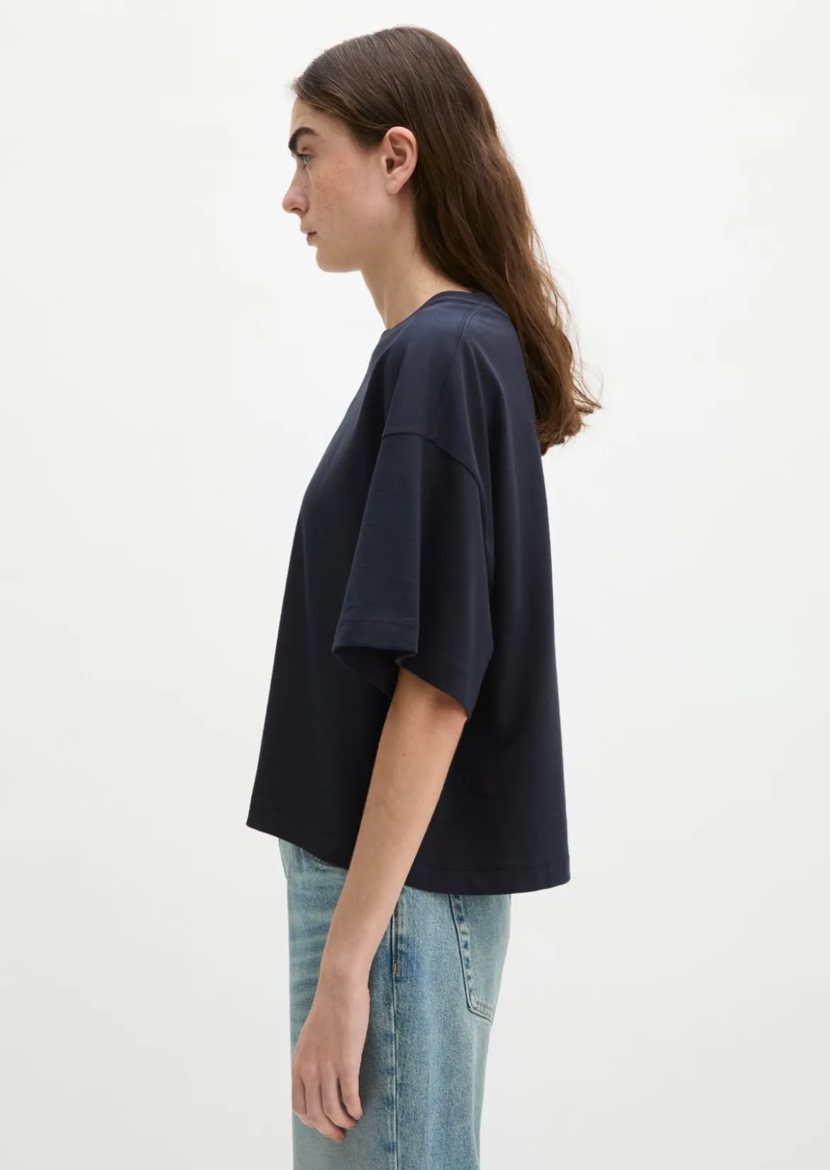 T-Shirt relaxed aus weichem Single Jersey