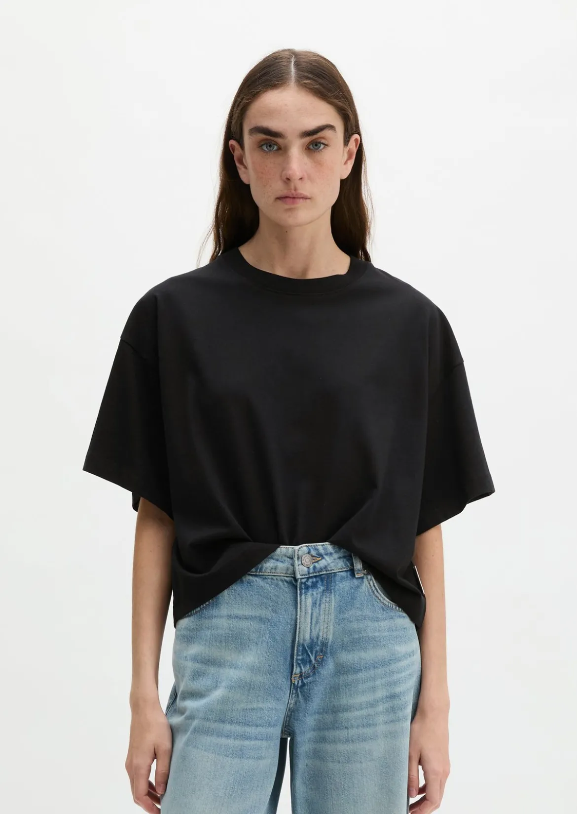 T-Shirt relaxed aus weichem Single Jersey