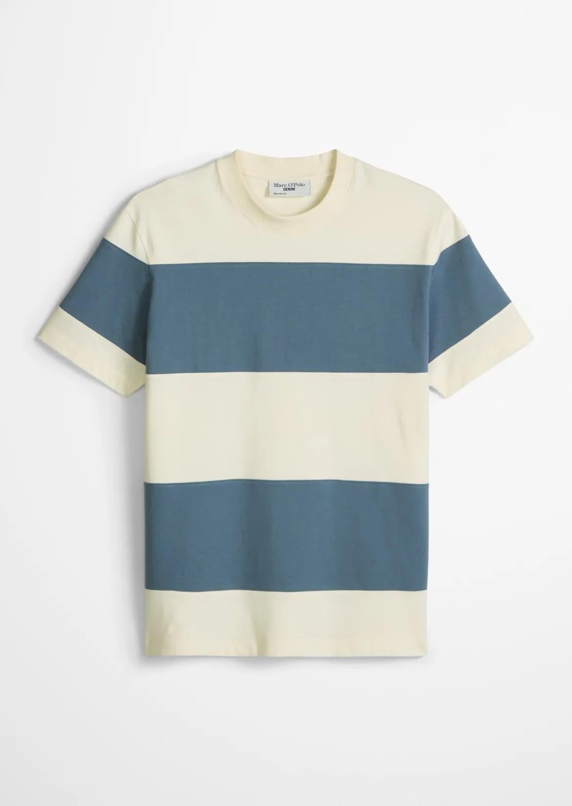 T-Shirt relaxed mit Cut-&-Sew-Blockstreifen