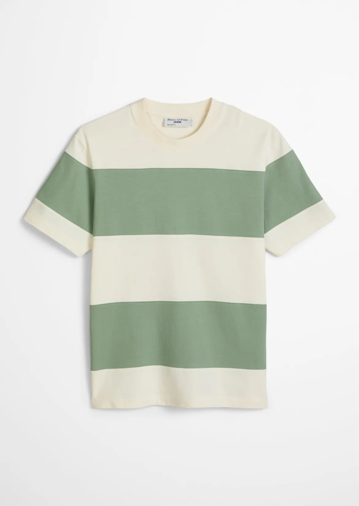 T-Shirt relaxed mit Cut-&-Sew-Blockstreifen