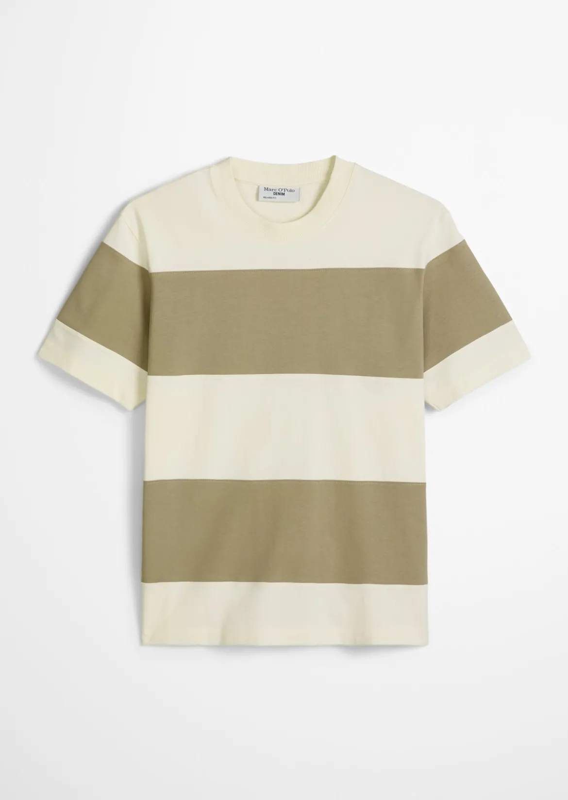 T-Shirt relaxed mit Cut-&-Sew-Blockstreifen