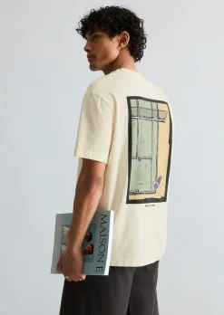 T-Shirt relaxed mit großem Rückenprint