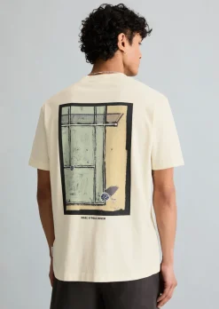 T-Shirt relaxed mit großem Rückenprint