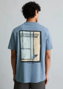 T-Shirt relaxed mit großem Rückenprint