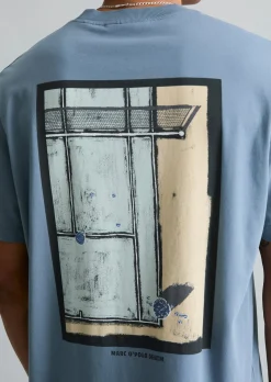 T-Shirt relaxed mit großem Rückenprint