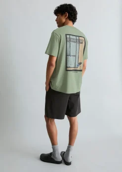 T-Shirt relaxed mit großem Rückenprint