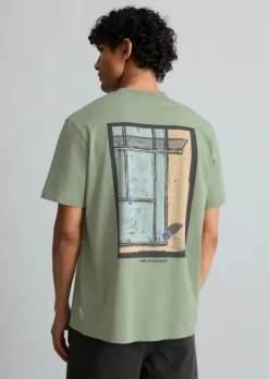 T-Shirt relaxed mit großem Rückenprint