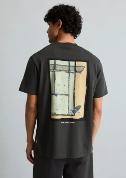T-Shirt relaxed mit großem Rückenprint