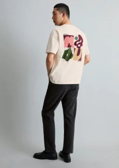 T-Shirt relaxed mit großem Rückenprint